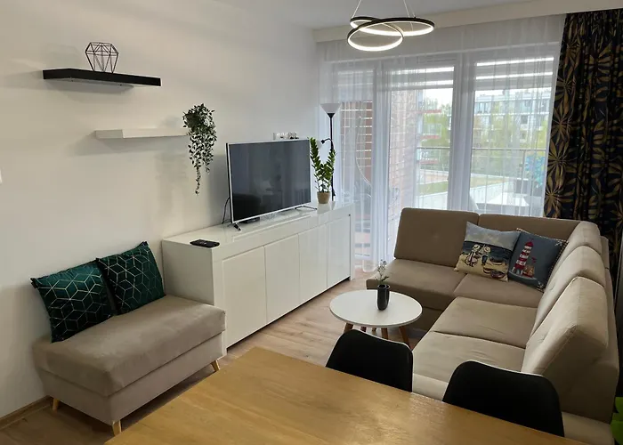 Polanki Park Apartament Fala -Kryty Basen, Sauna, Jacuzzi, Silownia I Miejsce Parkingowe W Cenie Apartamento