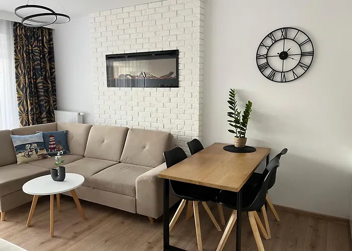 Polanki Park Apartament Fala -Kryty Basen, Sauna, Jacuzzi, Silownia I Miejsce Parkingowe W Cenie Lägenhet